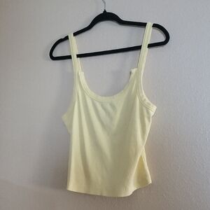 Anthropologie Light Yellow Tank Top